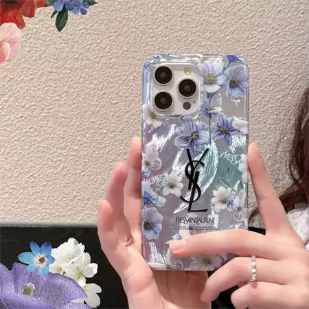 chanel ysl floral pattern iphone case