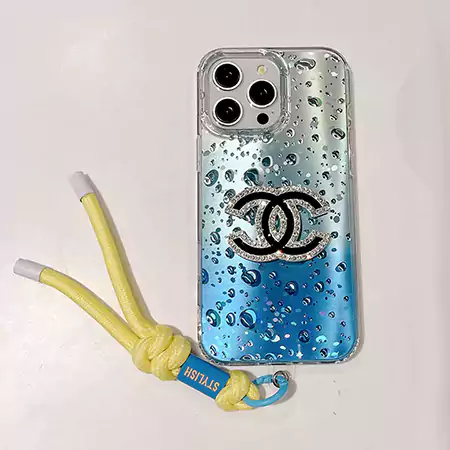 chanel black gradient droplet bracelet iphone case