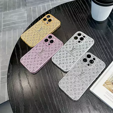 sparkly four - color LV iPhone case