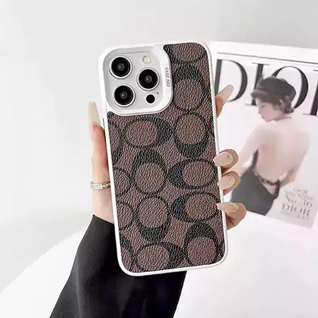 coach litchi - texture iphone case