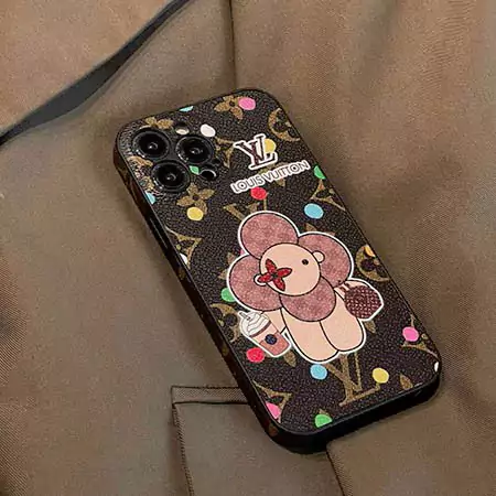louis vuitton leather sunflower monogram iphone case