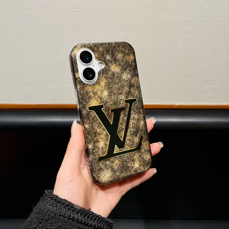 lv blazing gold foil glitter iphone case