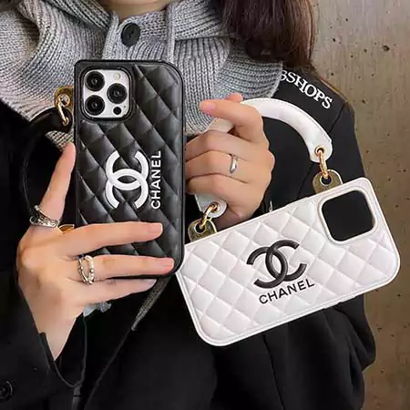 chanel concubine handbag - style black and white quilted iphone case