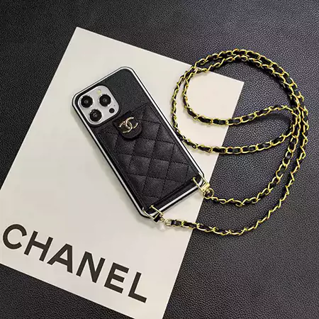 chanel quilted chain - attached iphone case