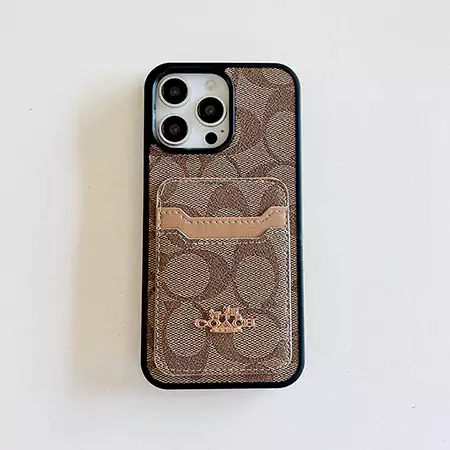 coach monogram card holder iphone case