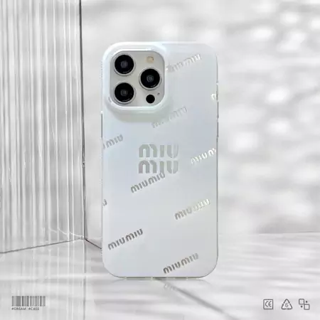 gucci miumiu white - theme printed logo iphone case