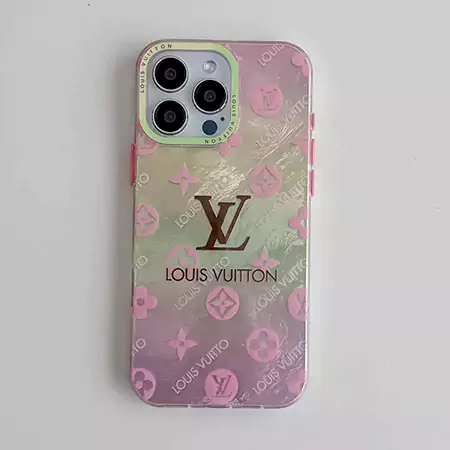 pink sakura - themed LV alphabet iPhone case