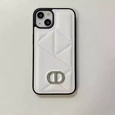dior folded leather - grain cd logo iphone case