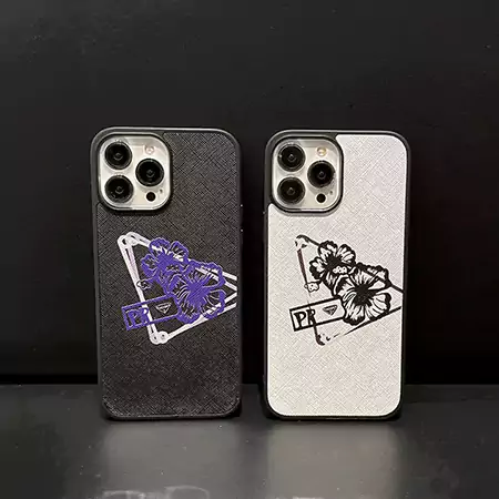 prada floral motif iphone case