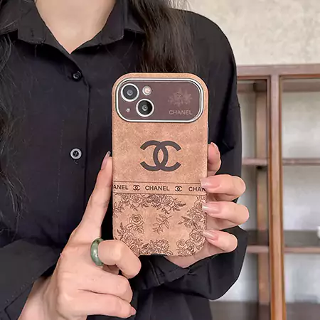 chanel large window suede laminated iphone case