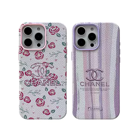 chanel all around litchi grain floral iphone case