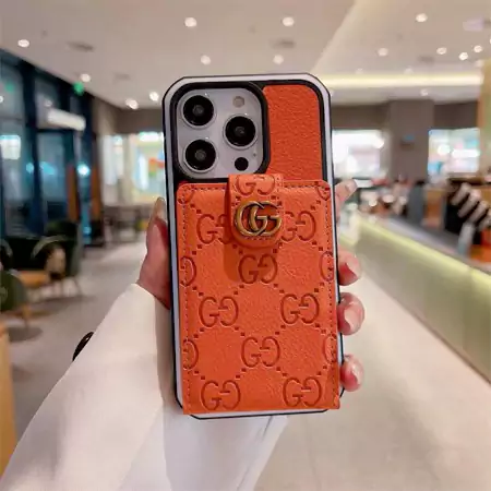 gucci embossed leather card holder two - tone iphone case