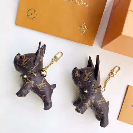 Louis Vuitton cute puppy keychain