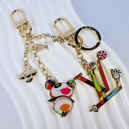 Louis Vuitton colorful panda keychain