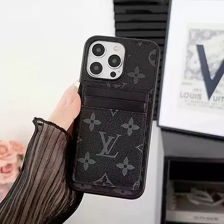 louis vuitton minimalist - style double - layer card - holder iphone case