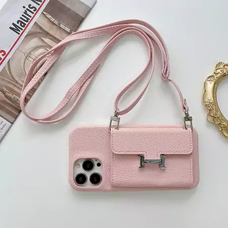 Hermès pebble grain phone case