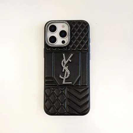 ysl smooth calfskin rhinestone camera lens iphone case