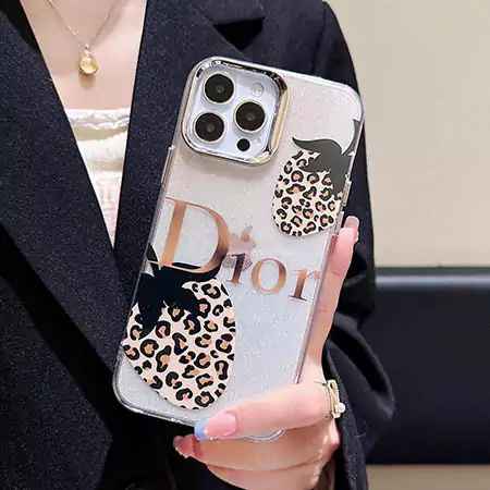 chanel dior gucci glitter leopard - print transparent iphone case