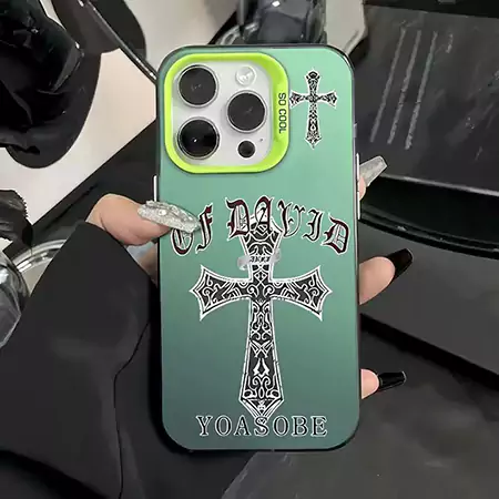 chrome hearts gothic cross iphone case