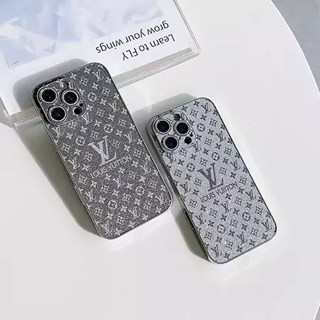 louis vuitton electroplated glitter trimmed three color iphone case