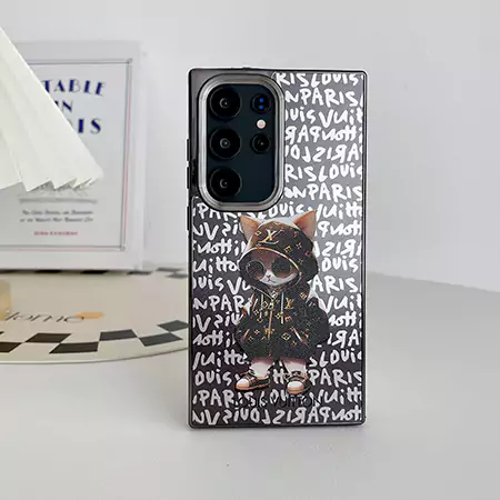 louis vuitton side - sticker carbon fiber pattern hot - stamped silver electroplating iphone case