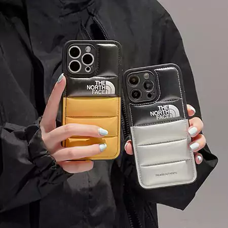 the north face dual-color puffer iphone 16/16pro/pro max case