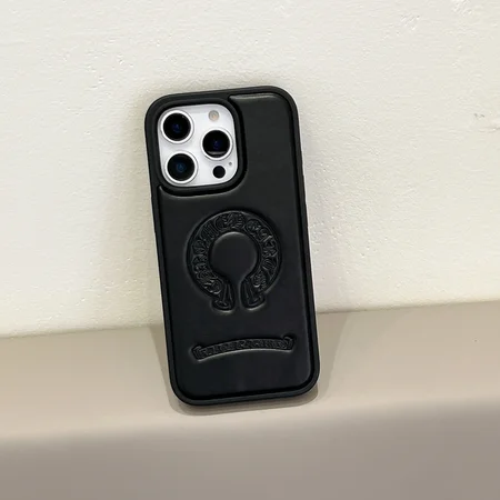 chrome hearts leather iphone case