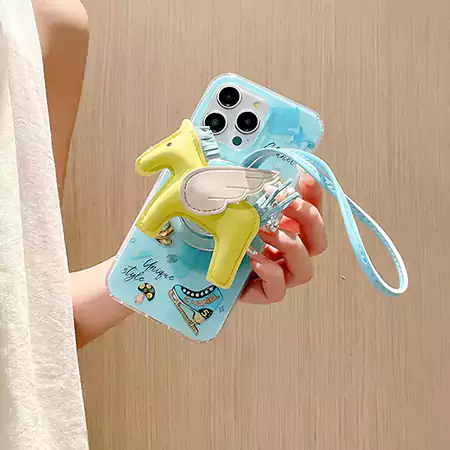 chanel pony charm iphone case