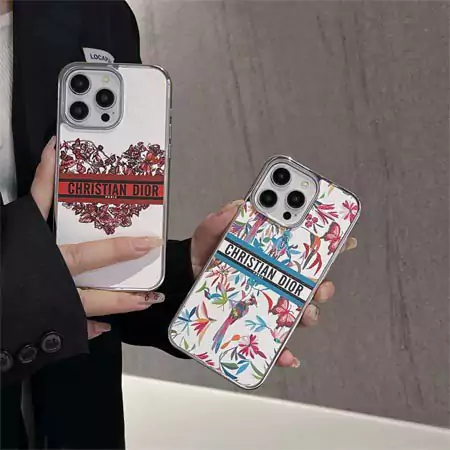 dior electroplated floral pattern iphone case