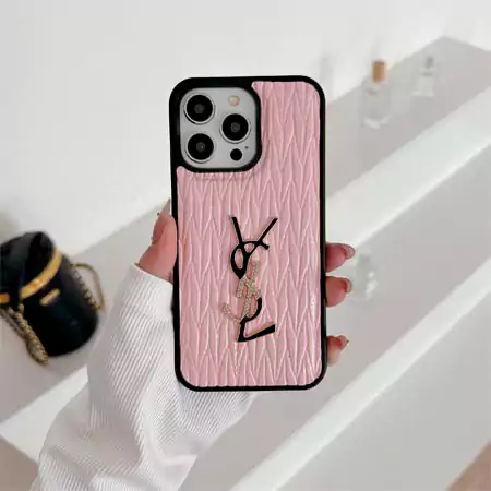 YSL wrinkled leather iphone case