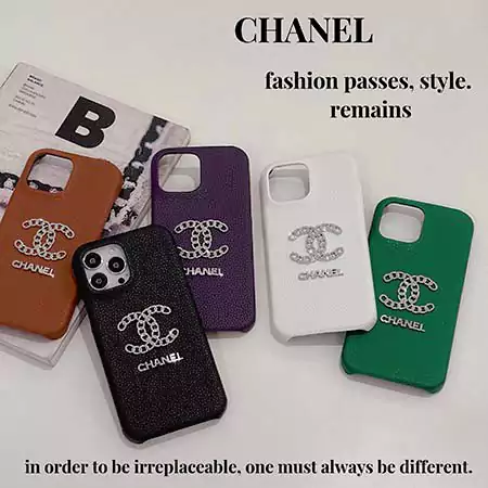 chanel 5-color diamond silver logo iphone 16/16pro/pro max case