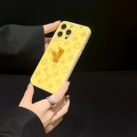 LV Macaron glossy finish invisible stand iPhone case