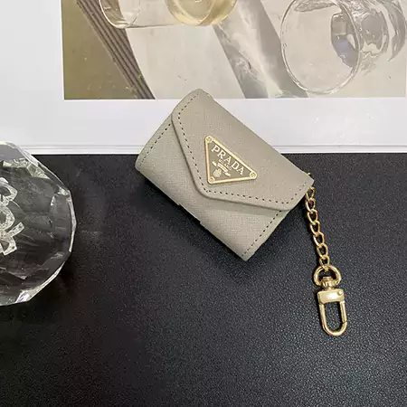 Prada - inspired gold - logo AirPods case