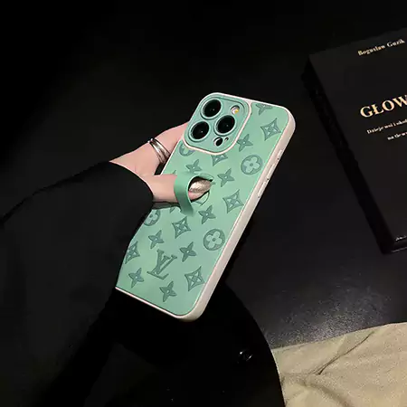 LV Macaron glossy finish invisible stand iPhone case
