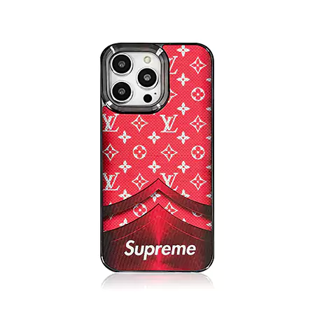 supreme strong magnetic side - sticker carbon fiber pattern hot - stamped silver electroplating iphone case