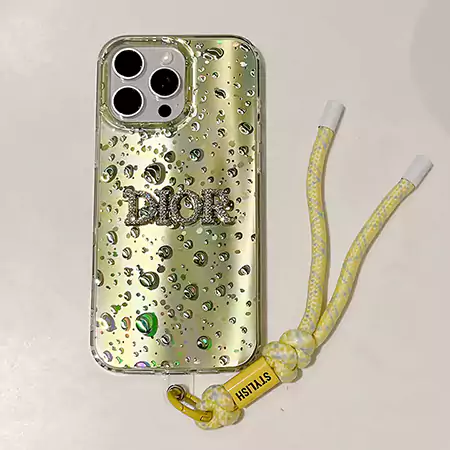 dior gradient droplet logo bracelet iphone case