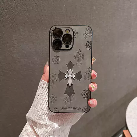 chrome hearts metal logo iphone case