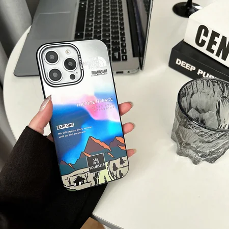 the north face mountain landscape iphone case