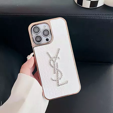 ysl rhinestone - embellished logo iphone case