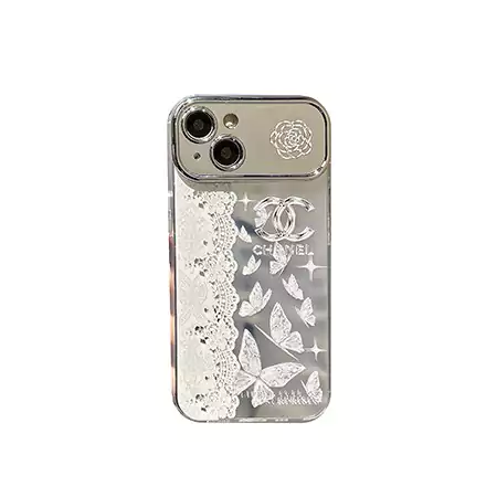louis vuitton chanel four - corner large view window ripple pattern iphone case