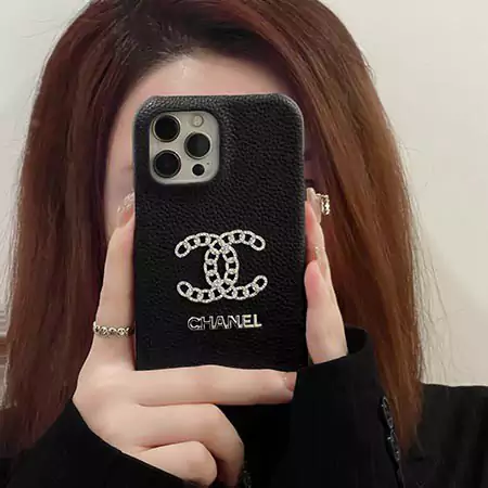 chanel 5-color diamond silver logo iphone 16/16pro/pro max case