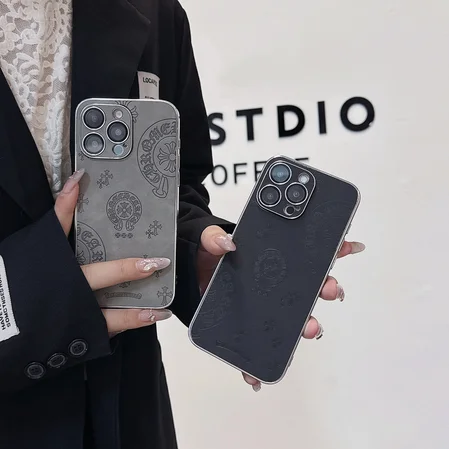 chrome hearts embossed iphone case