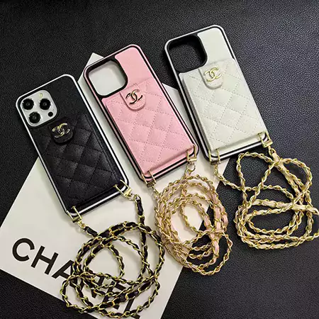chanel quilted chain - attached iphone case
