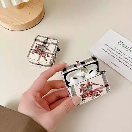 Burberry prancing horse pattern AirPods case