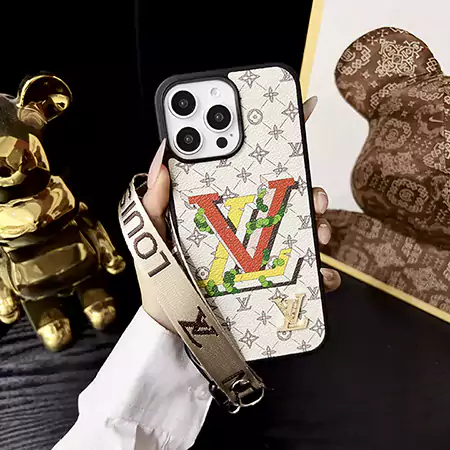 LV x Supreme hand strap iPhone case