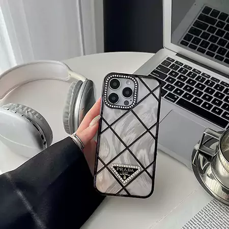 prada rhinestone - embellished quilted iphone case