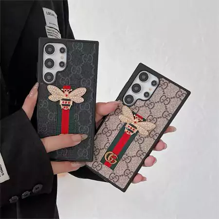 gucci green - trimmed hardware bee samsung galaxy S25 case