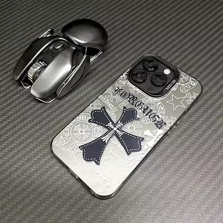 chrome hearts all - over pattern iphone case