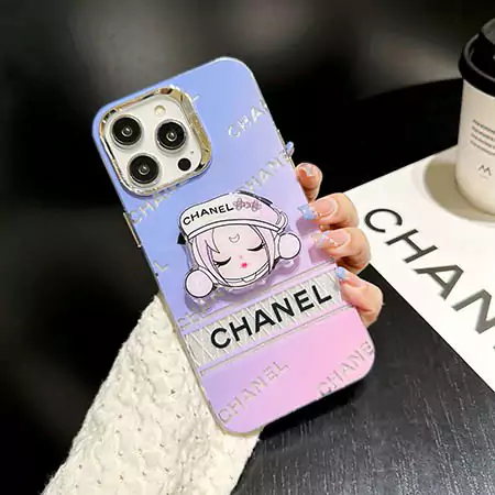 chanel doll - stand glitter iphone case