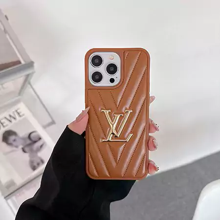 louis vuitton electroplated v - pattern iphone case